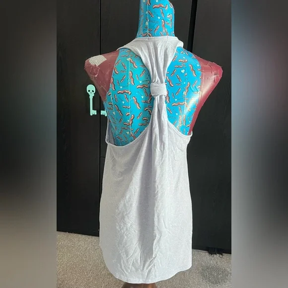 Grey Racerback Tank top - Picture 2 of 3